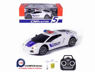 1：22 4 CHANNEL R/C POLICE CAR,