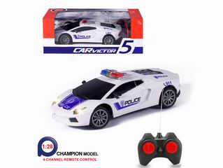 1:28 4 CHANNEL R/C POLICE CAR,