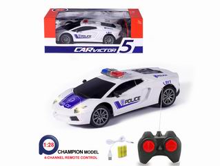 1:28 4 CHANNEL R/C POLICE CAR,
