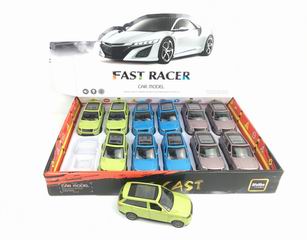 1:36 ALLOY PULL BACK CAR 12PCS,
