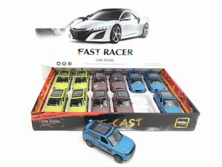 1:36 ALLOY PULL BACK CAR 12PCS,