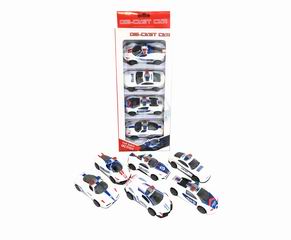 1:50 ALLOY PULL BACK POLICE CAR 4PCS,