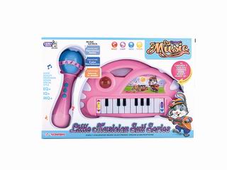ELECTRONIC ORGAN AND MICROPHONE W/LIGHT & MUSIC,