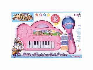 ELECTRONIC ORGAN AND MICROPHONE W/LIGHT & MUSIC,
