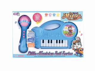 ELECTRONIC ORGAN AND MICROPHONE W/LIGHT & MUSIC,