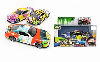 1:36 ALLOY PULL BACK CAR,