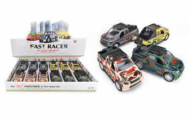 1:36 ALLOY PULL BACK CAR 12PCS,