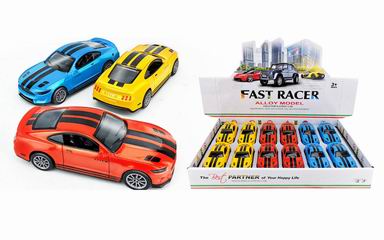 1:36 ALLOY PULL BACK CAR 12PCS,
