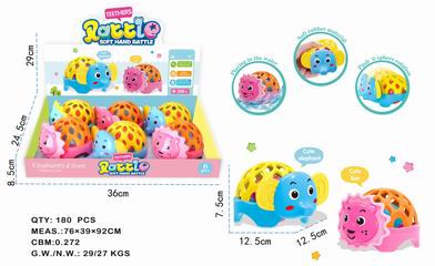 SLIDE BABY RATTLE 6PCS,