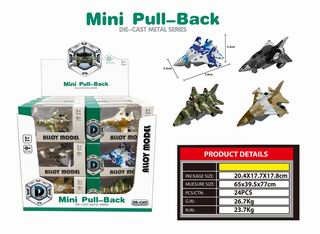 PULL BACK ALLOY FIGHTER 24PCS,