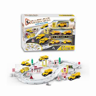 B/O TRACK CAR SET,