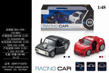1:48 PULL BACK ALLOY CAR 2PCS,