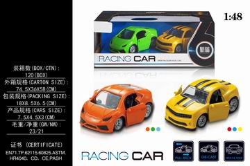 1:48 PULL BACK ALLOY CAR 2PCS,