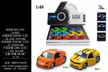 1:48 PULL BACK ALLOY CAR 12PCS,