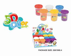 5D COLOR DOUGH 12PCS,