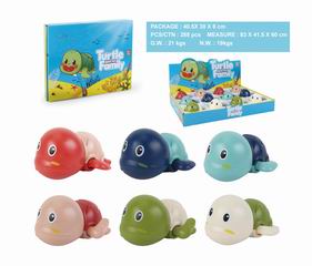 TURTLE FAMILY BATH TOY 12PCS,