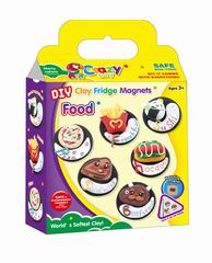 DIY CLAY FRIDGE MAGNETS FOOD,