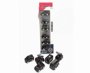PULL BACK ALLOY POLICE CAR 6PCS,