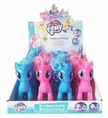 HORSE W/LIGHT & MUSIC 12PCS,