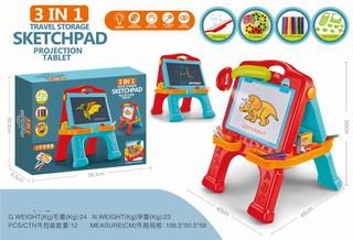 3 IN 1 TRAVEL STORAGE SKETCHPAD PROJECTION TABLET,