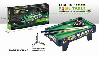 WOODEN POOL TABLE,