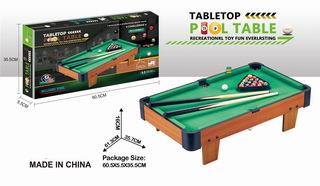 WOODEN POOL TABLE,
