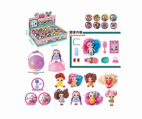 9.5CM DOLL SET W/LIGHT 12PCS,