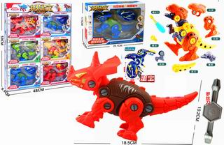 ASSEMBLY DINOSAUR 6PCS,