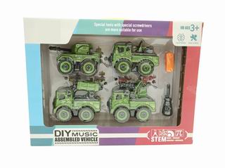 MILITARY SCIENCE CAR 4PCS,
