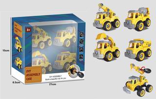 DIY ASSEMBLY CAR 4PCS,