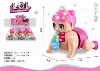 B/O DOLL W/LIGHT & MUSIC 6PCS,