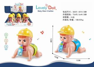 B/O DOLL W/LIGHT & MUSIC 6PCS,
