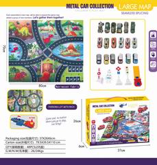 METAL CAR COLLECTION LARGE MAP,