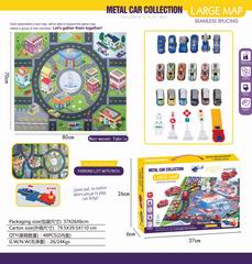 METAL CAR COLLECTION LARGE MAP,