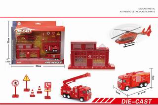 ALLOY FIRE TRUCK SET,