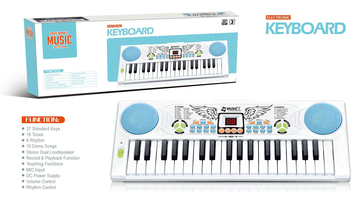 37 KEYS ELECTRONIC KEYBOARD,