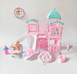 5 INCH DOLL W/PLAY LAND,