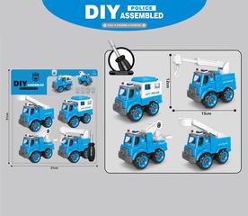 DIY ASSEMBLED POLICE 4PCS,