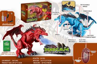 2 CHANNEL R/C DINOSAUR W/SOUND & LIGHT,