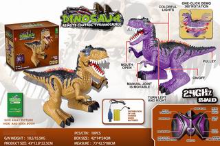 8 CHANNEL 2.4G R/C DINOSAUR W/SOUND & LIGHT,