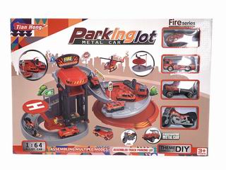 1:64 ALLOY FIRE FIGHTING PARKING LOT,