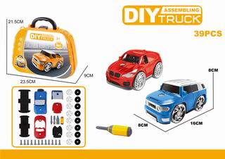 4 IN 1 DIY ASSEMBLING CAR 39PCS,