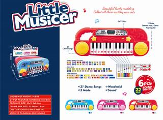 22 KEY ELECTRONIC ORGAN 6PCS,