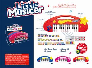 24 KEY ELECTRONIC KEYBOARD 6PCS,