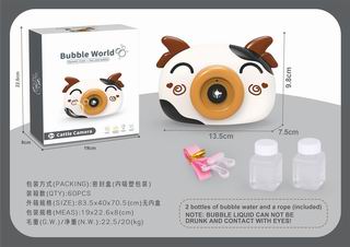 BUBBLE CAMERA W/LIGHT & MUSIC,