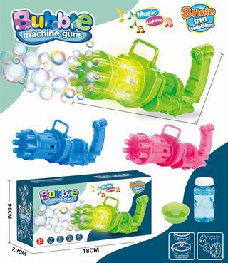B/O BUBBLE GUN W/LIGHT & MUSIC,