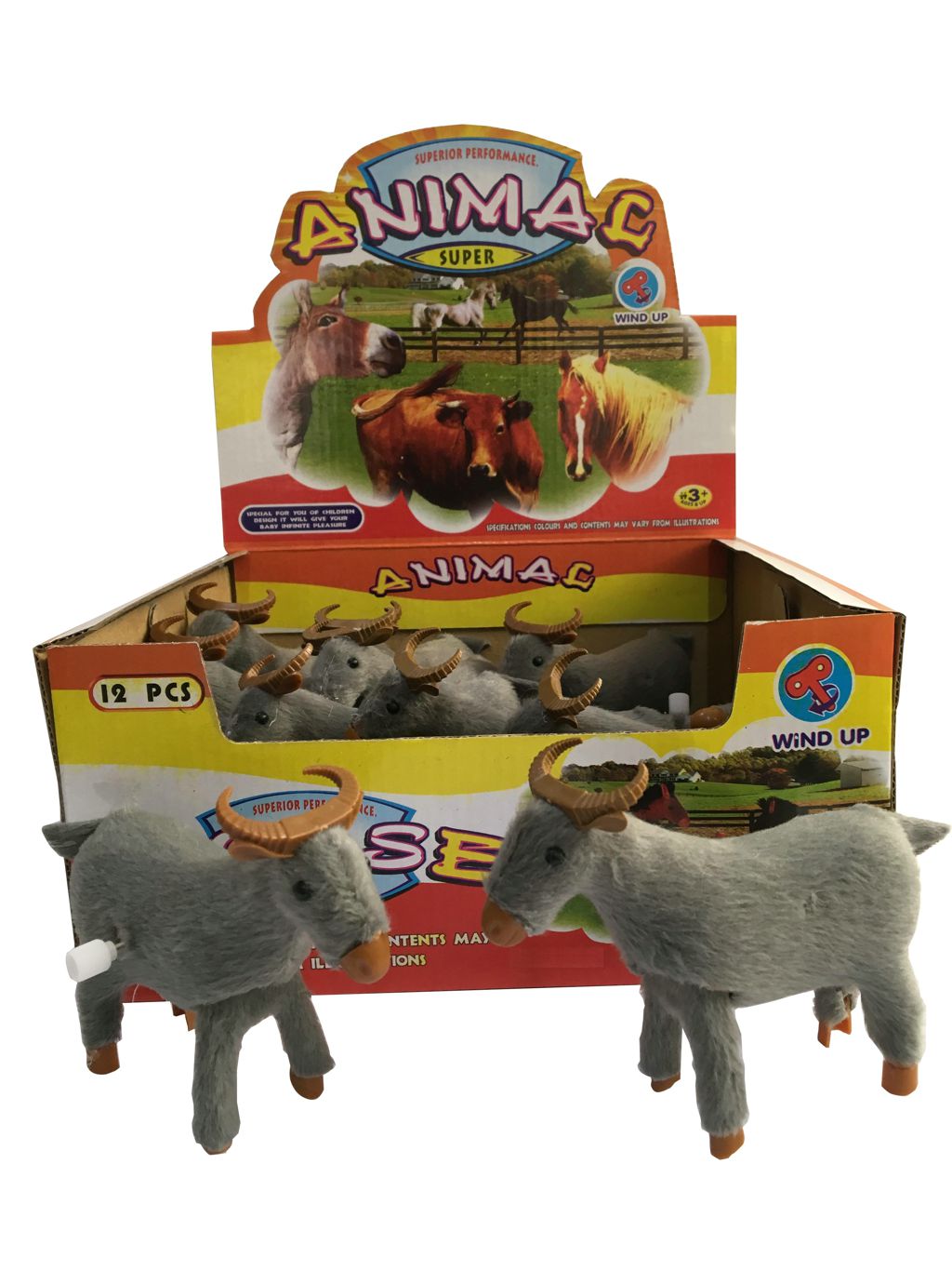 WAND UP COW 12PCS,