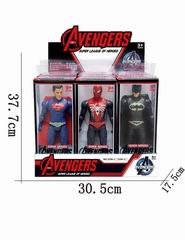 23CM HERO W/LIGHT 12PCS,