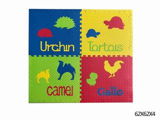 EVA PUZZLE BATH MAT 4PCS,