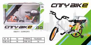 B/O CITY BIKE W/LIGHT & MUSIC,